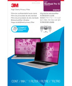 מגן פרטיות מקבוק פרו חדות גבוהה 3M™ | HCNAP002 | High Clarity Privacy Filter for 15 Apple® MacBook Pro® (2016 model)