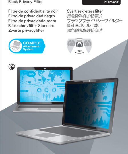 מגן פרטיות למחשב נייד מסך טאץ' 3M™ | PF125W9E | Touch Privacy Filter for 12.5 Edge-to-Edge