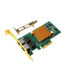 כרטיס רשת Intel I350-T2 | Quad-Ports RJ-45 | Gigabit Ethernet PCI Express 2.1 x4 Server Network Adapter