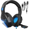 אוזניות + מיקרופון גיימרים - Mpow | EG10 | Gaming Headset | PL | LED