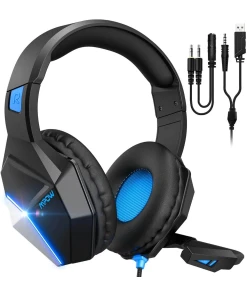 אוזניות + מיקרופון גיימרים - Mpow | EG10 | Gaming Headset | PL | LED
