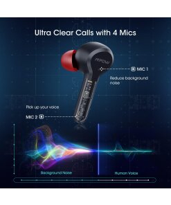 אוזניות תוך אוזן בלוטוס כולל מגע טאץ' ואפשרויות מגוונות באוזניה - Mpow M9 | IPX8 | TWS