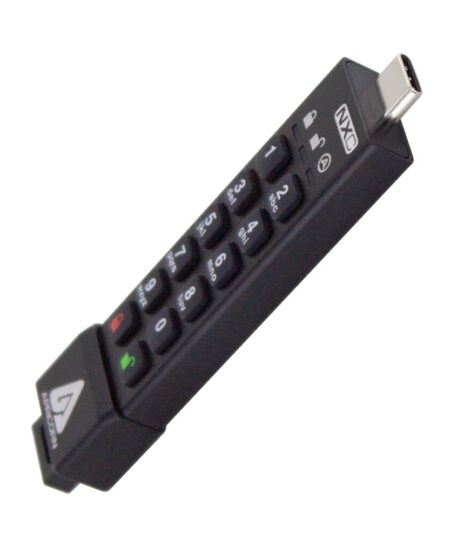 זיכרון נייד מוצפן (דיסק און קי) - Aegis Secure Key ASK3-NXC-32GB 3NXC 32GB USB 3.2 Type-C Encrypted Flash Key4