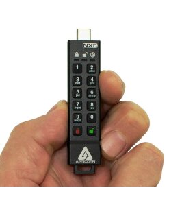 זיכרון נייד מוצפן (דיסק און קי) - Aegis Secure Key ASK3-NXC-32GB 3NXC 32GB USB 3.2 Type-C Encrypted Flash Key5