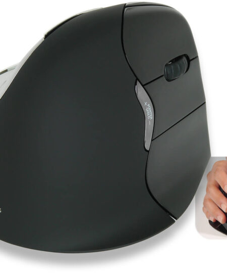 עכבר בלוטוס ארגונומי אנכי – Evoluent VM4RM Right Bluetooth ergonomic VerticalMouse 4 Mac only