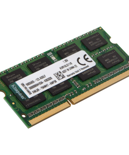 זיכרון למחשב נייד Kingston 8GB DDR3L SO-DIMM 1600Mhz