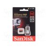 כרטיס זיכרון וקורא כרטיסים סאן דיסק - SanDisk 64GB Extreme PRO microSDXCUHS-II With Card Reader