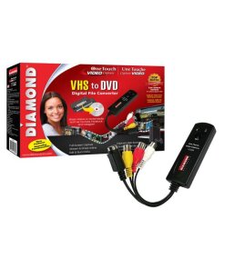מכשיר לכידת וידיאו עריכת וידאו שמירת קבצים דיגיטליים DIAMOND VC500 USB 2.0 One Touch VHS video