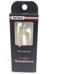 אוזניות תוך אוזן עם מיקרופון מובנה Gold Touch | HYG-300 | Headphone with Microphone