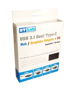 מתאם 2 יציאות ST-LAB U-1550 USB3.0 Type-A Type-C (3)