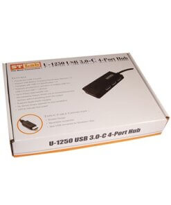 רכזת 4 יציאות חיבור ST-LAB U-1250 USB3.1 Type-C (2)