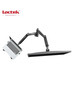 זרוע ארגונומית למסך מחשב + מחשב נייד 10-27 אינץ' Loctek DLB522-2LP (4)