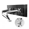 זרוע ארגונומית עבור 2 מסכים Loctek DLB522 Gas Spring Desktop 10- 30 Double Monitor (1)