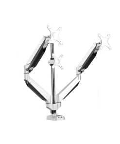 זרוע ארגונומית עבור 3 מסכים עם כניסת USB וחיבור שולחני Loctek DLB523 (2)