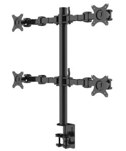 זרוע ארגונומית עבור 4 מסכים Loctek DLB114 Gas Spring Desktop 17- 30 Double Monitor (1)