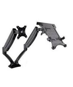 זרוע ארגונומית עם גז קפיץ עבור 2 מסכים 10 עד 27 אינץ' לוסטק Loctek DLB502D Gas Spring Desktop 10- 27 Double Monitor (2)