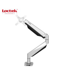 זרוע ארגונומית עם יציאות USB&AUX במעמד Loctek DLB511 Gas Spring Desktop 10- 30 One Monitor (3)
