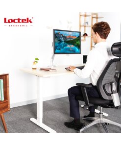 זרוע ארגונומית עם יציאות USB&AUX במעמד Loctek DLB511 Gas Spring Desktop 10- 30 One Monitor (6)