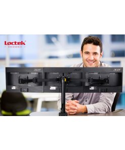 זרוע מתכווננת ל 3 מסכים גודל מסך עד 30 אינץ' Loctek DLB-113 (1)