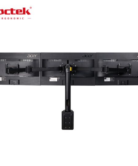 זרוע מתכווננת ל 3 מסכים גודל מסך עד 30 אינץ' Loctek DLB-113 (2)
