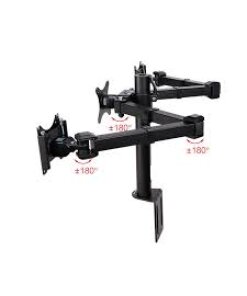 זרוע מתכווננת ל 3 מסכים גודל מסך עד 30 אינץ' Loctek DLB-113 (3)