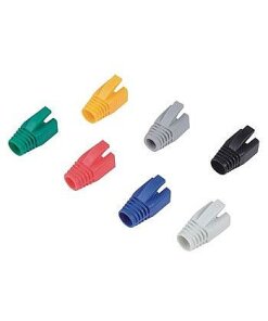 כיסויי גומי 50 יח' לחיבורים כולל ידית במגוון צבעים HP HP-PVC-BOOT-H-R