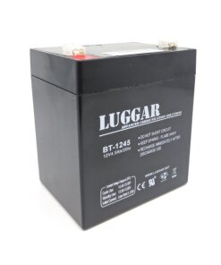 מטען מצבר עופרת נטענת לאל פסק Luggar BT-1245 12V 4.5AH