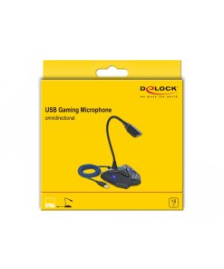 מיקרופון מקצועי לגיימרים עם כפתור השתקה חיבור USB ביצועים גבוהים DELOCK D66330 (4)