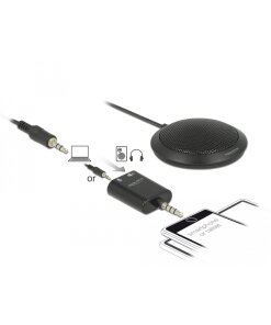 מיקרופון שולחני רב כיווני עם יציאת AUX זכר 3 פינים DELOCK D65873 (2)