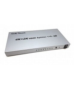 מפצל 8 פורטים 4K חיבור HDMI גולד-טאץ' Gold Touch HDMI-4K-S8 4K HDMI Splitter–8Ports (2)