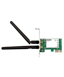 מתאם רשת אלחוטי די-לינק PCI express בתקן 802.11N עד 300Mbps שתי אנטנות D-Link | DWA-548