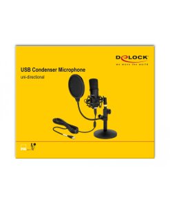 סט מיקרופון מקצועי חיבור USB ביצועים גבוהים מאוד DELOCK D66300 (4)