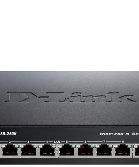 ראוטר נתב אלחוטי די-לינק DSR-250N בתקן 802.11N תומך VPN כניסת WAN 8 כניסות LAN עם USB פורט D-Link DSR-250N
