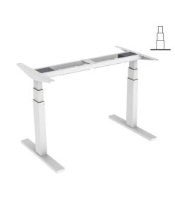 שולחן מתכוונן אפור ללא פלטה Loctek | ET201 | Standing Desk Kit