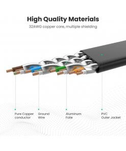 כבל רשת RJ-45 CAT7 זכר אורך הכבל 5 מטר יוגרין UGREEN 11263 (1)