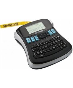 מדפסת מדבקות ניידת עם עברית מובנית לתגי שם, מקלדת QWERTY, אחיזה נוחה ותצוגה מקדימה ועוד DYMO DXLM210D LabelManager® 210D