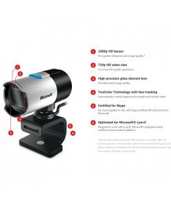 מצלמת רשת מייקרוסופט כולל חיישן HD של 1080p עדשת זכוכית ומיקוד אוטומטי Microsoft | Q2F-00018 | LifeCam Studio‎