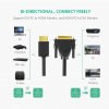 מתאם HDMI זכר ל DVI זכר אורך הכבל 2 מטר יוגרין UGREEN 10135 (1)