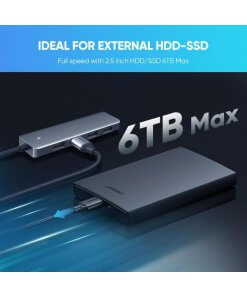 מתאם Type-C זכר ל USB נקבה 4 חיבורים יוגרין UGREEN 70336 4 Ports Type-C Hub (3)