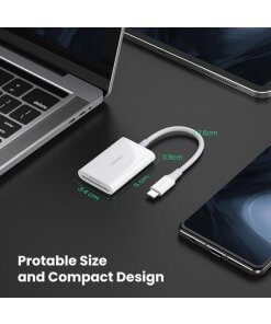 מתאם Type-C לקורא 2 כרטיסים עד 512GB יוגרין UGREEN 60724 (6)