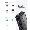 מתאם USB3.0 זכר ל 4 חיבורים יוגרין UGREEN 20265 USB3.0 Hub with Gigabit Ethernet (3)