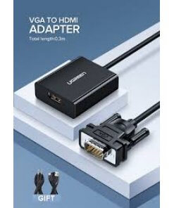מתאם VGA לממיר HDMI אורך הכבל 0.5 מטר צבע שחור UGREEN 60814 (3)