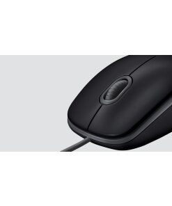 עכבר חוטי שקט לוגיטק קליקים וגלילה שקטה Logitech B110S (1)