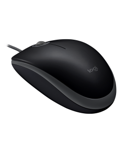 עכבר חוטי שקט לוגיטק קליקים וגלילה שקטה Logitech B110S (2)