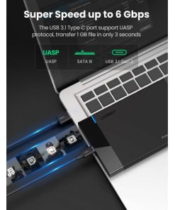 קופסה לדיסק קשיח SATA 3 2.5 יוגרין UGREEN 50743 (2)