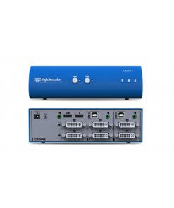 קופסת מיתוג 2 חיבורים עם חיבור מאובטח HighSecLabs CPN11415 SM20N-N 2-Port KM switch