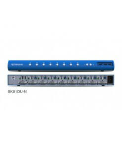 קופסת מיתוג 8 חיבורי DVI עם חיבור מאובטח HighSecLabs CPN11445 8-Port DVI-I Video KVM switch