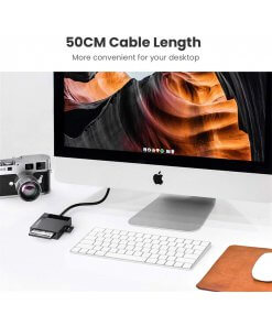 קורא כרטיסי SD בחיבור USB3.0 יוגרין קורא 4 כרטיסים בו זמנית UGREEN 40755 (2)