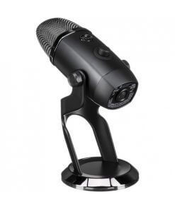 מיקרופון חיבור USB כולל שקע 3.5 אוזניות מובנה איכות שידור גבוהה כולל מעמד לוגיטק Logitec 988-000105 Blue Yeti X USB Microphone (1)