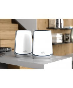 נתב ראוטר אלחוטי+ לווין מהירות גבוהה נתגר NETGEAR RBK852 AX6000 Orbi Tri-Band WiFi 6 Mesh System Nighthawk (2)